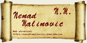 Nenad Malinović vizit kartica